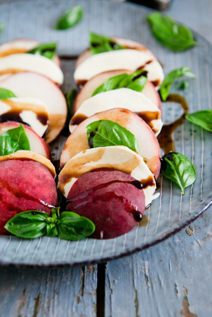 Pfirsich Caprese - www.kuechenchaotin.de