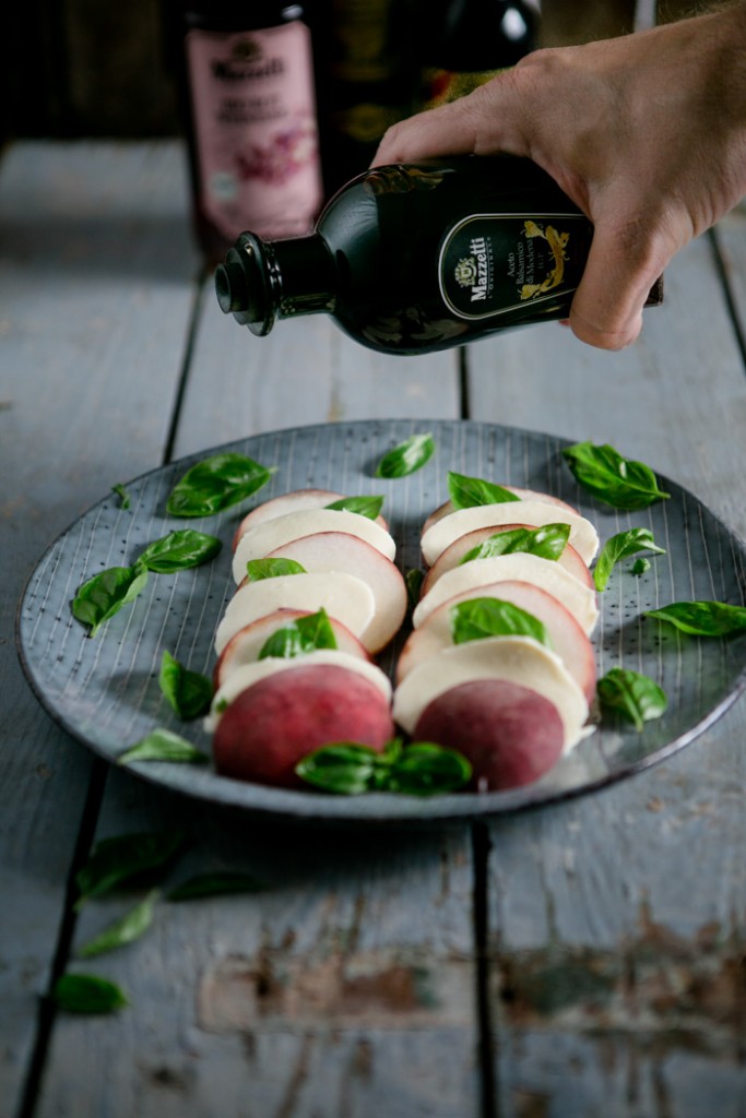 Pfirsich Caprese - www.kuechenchaotin.de