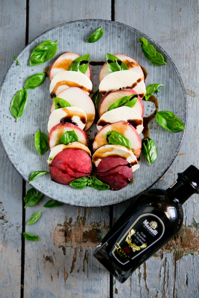 Pfirsich Caprese - www.kuechenchaotin.de