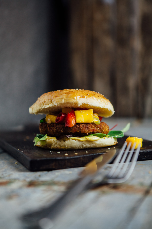 Thai-Burger mit Mango-Chutney-5