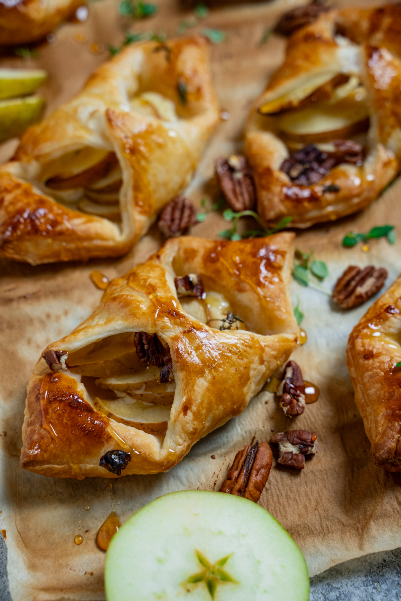 Apfel Brie Täschchen Rezept - kuechenchaotin.de