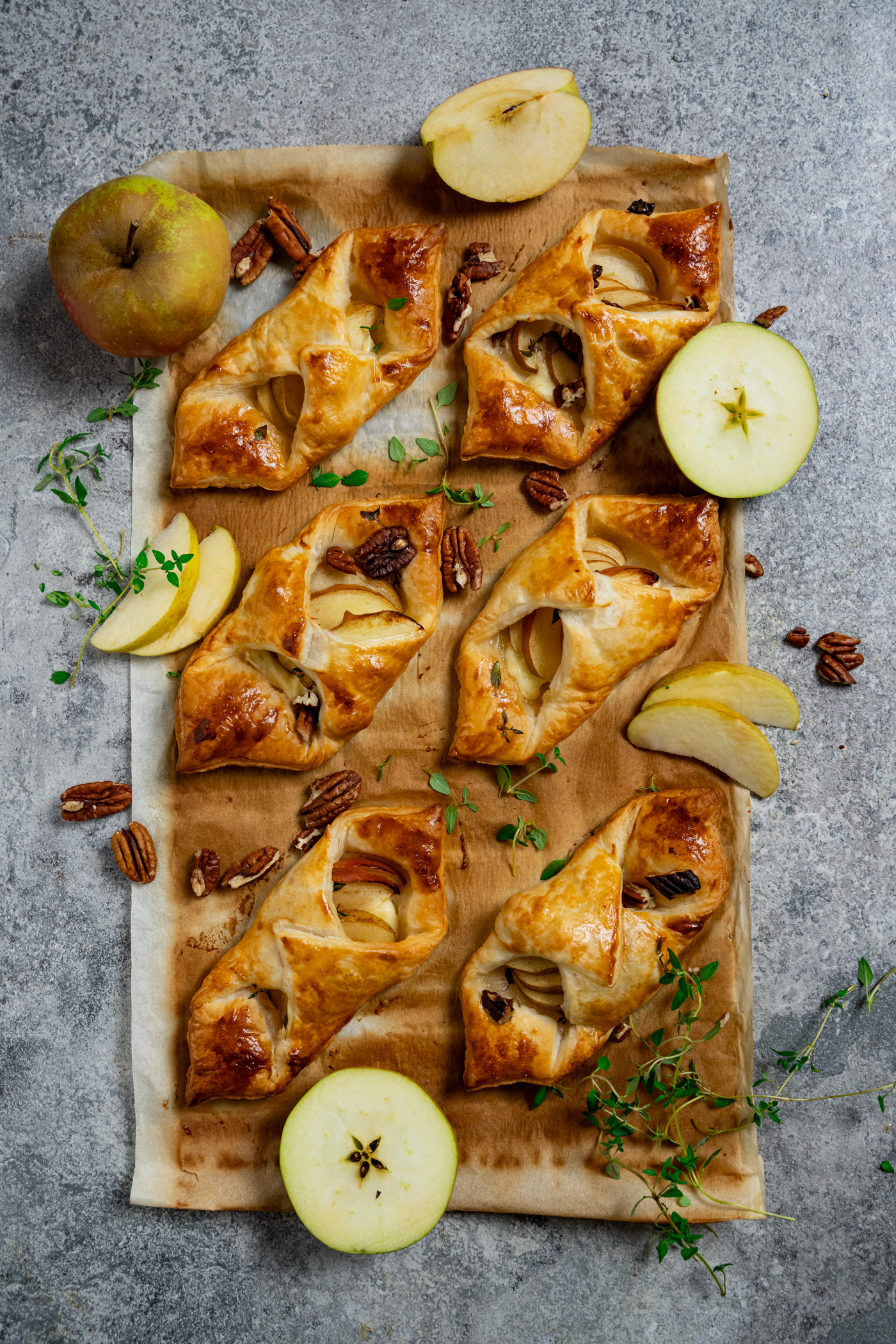 Apfel Brie Täschchen Rezept - kuechenchaotin.de