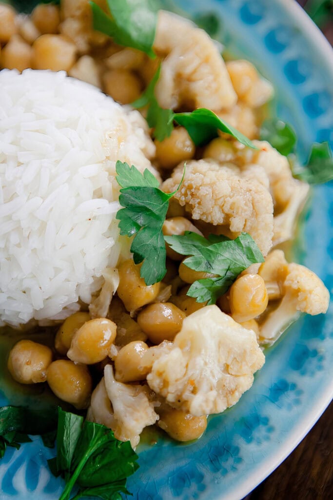 Blumenkohl-Kichererbsen-Curry - www.kuechenchaotin.de