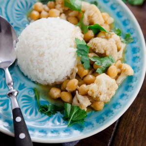 Blumenkohl-Kichererbsen-Curry - www.kuechenchaotin.de