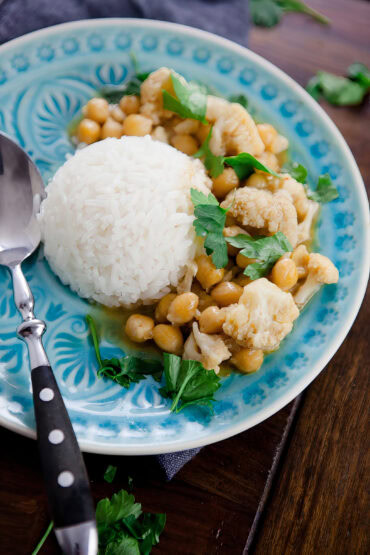 Blumenkohl-Kichererbsen-Curry - www.kuechenchaotin.de