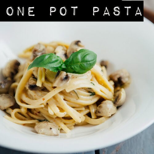 Champignon One Pot Pasta - www.kuechenchaotin.de