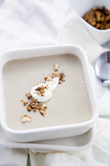 Champignoncremesuppe mit Steinpilz-Topping - www.kuechenchaotin.de