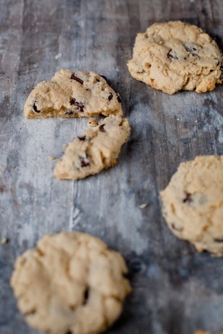 Frischkäse-Cookies mit Schokostückchen - www.kuechenchaotin.de