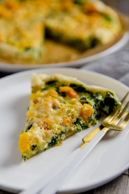 Grünkohl Quiche mit Kürbis - schnell und einfach - Kuechenchaotin