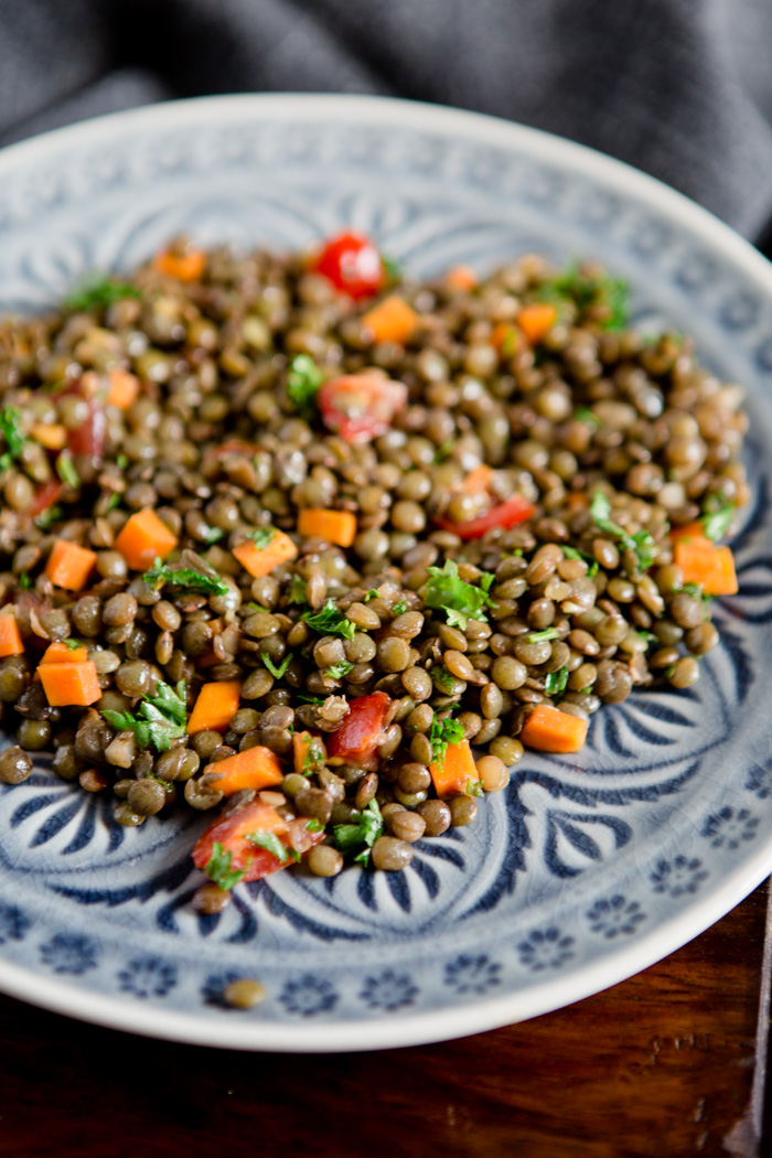 Lauwarmer Linsensalat - eine Blitzliebe - Kuechenchaotin