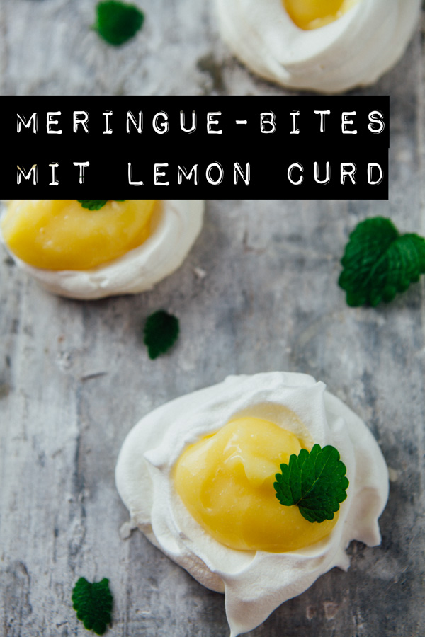 Mini Meringue-Bites mit Lemon Curd Füllung - www.kuechenchaotin.de
