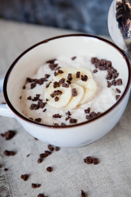 Overnight Oatmeal mit Banane und Erdnussbutter - Powerfrühstück für ...