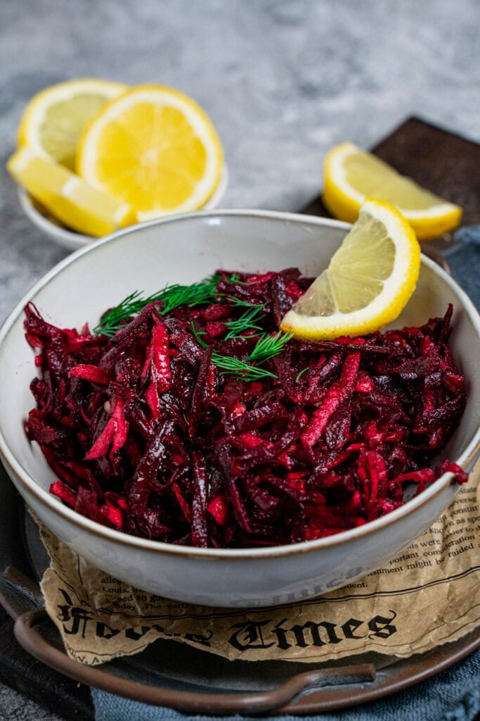 Rote Bete Apfelsalat als einfaches Grundrezept