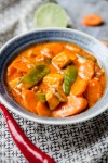 Rotes Curry mit Moehren, Pilzen und Zuckerschoten-2