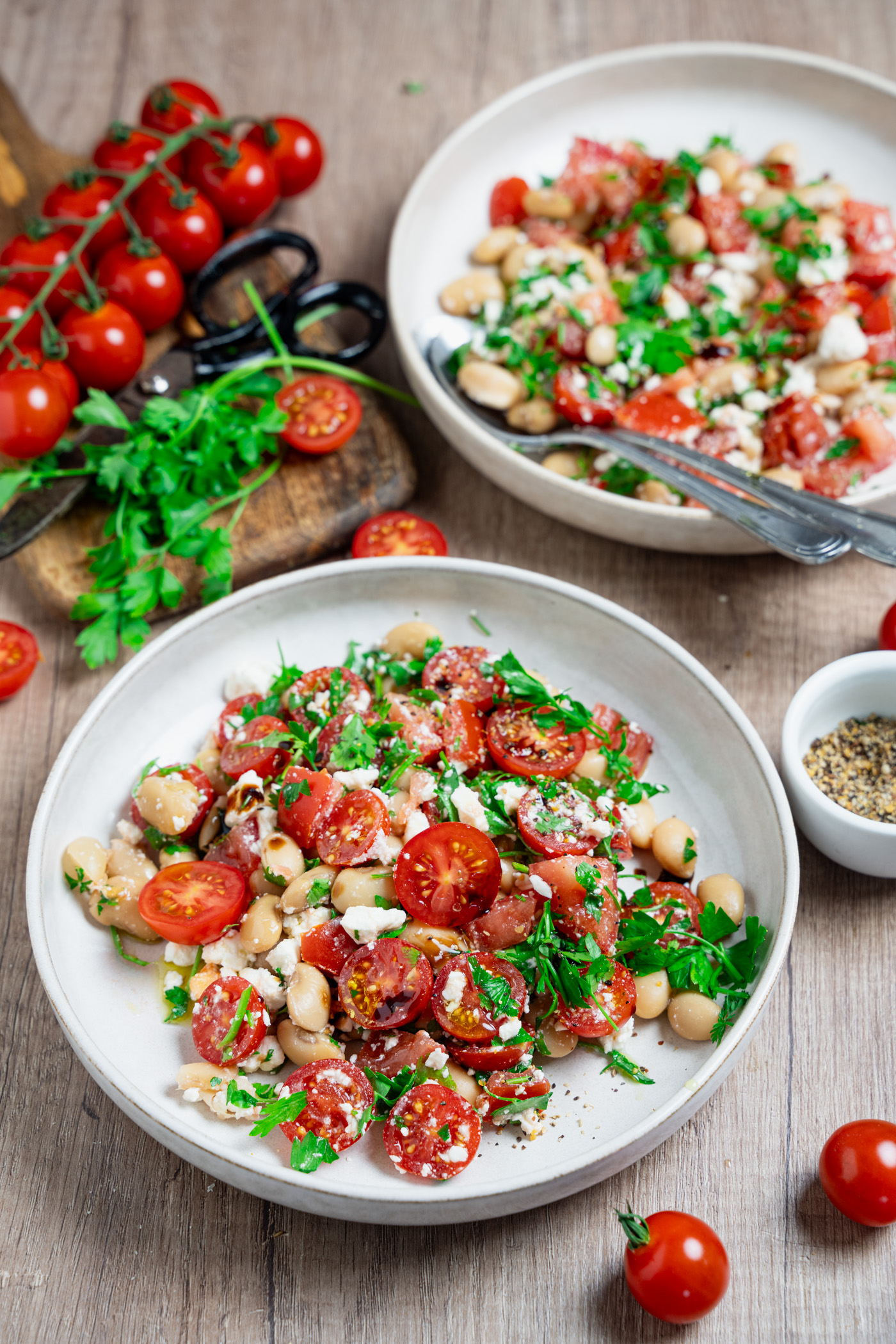 Weisse Bohnen Tomaten Salat Rezept-2 - Kuechenchaotin