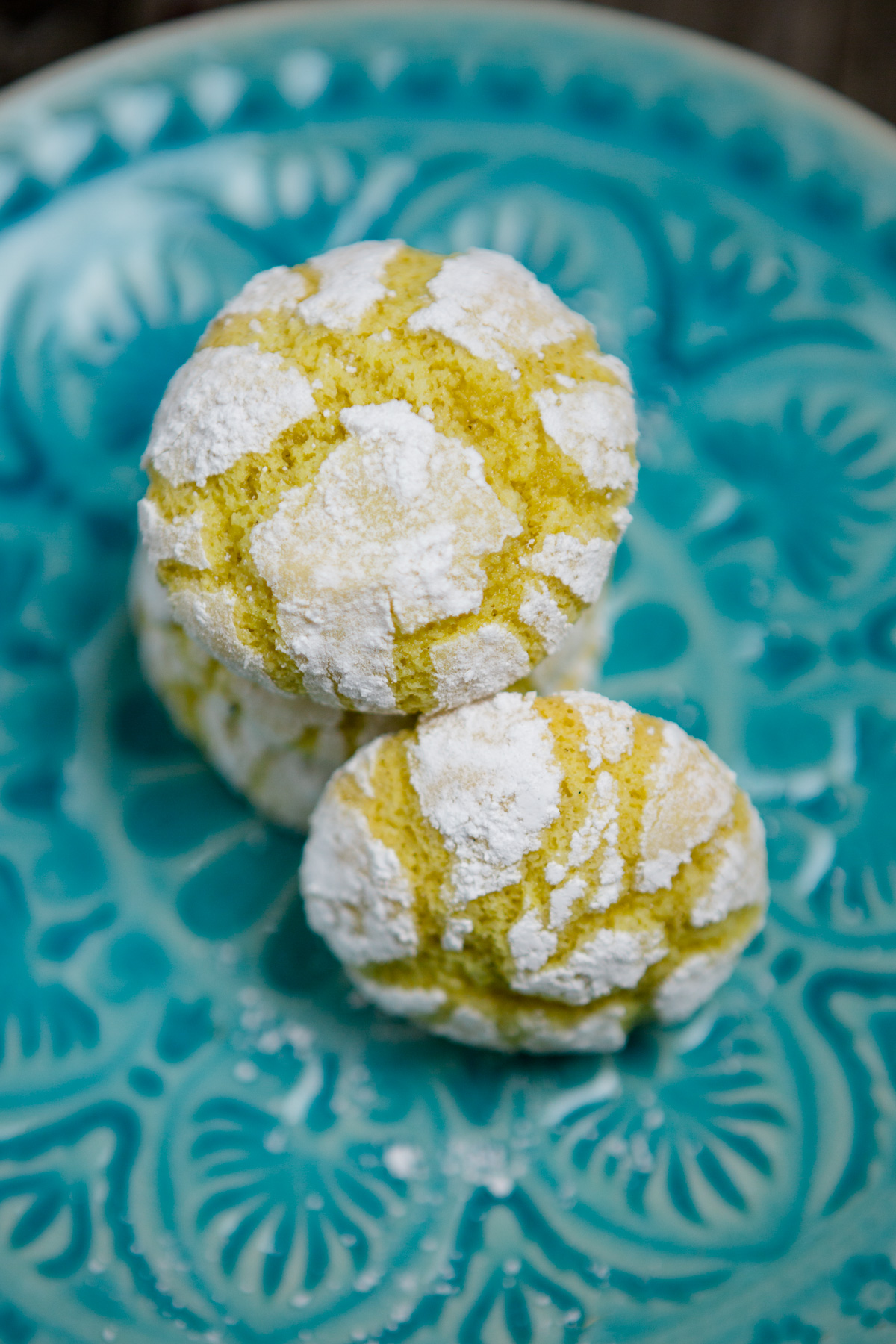 Zitronen Crinkle Cookies - https://kuechenchaotin.de