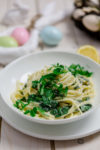 Zitronen Pasta mit Spinat One Pot Style - http://kuechenchaotin.de