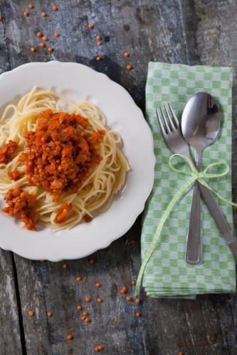 vegetarische Linsen Bolognese-2