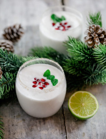 weisser Weihnachts-Cocktail - http://kuechenchaotin.de